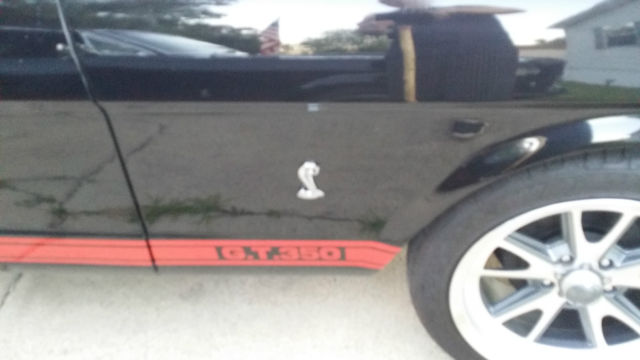 1966 Raven black with red Shelby gt 350 stripping Ford Mustang Coupe