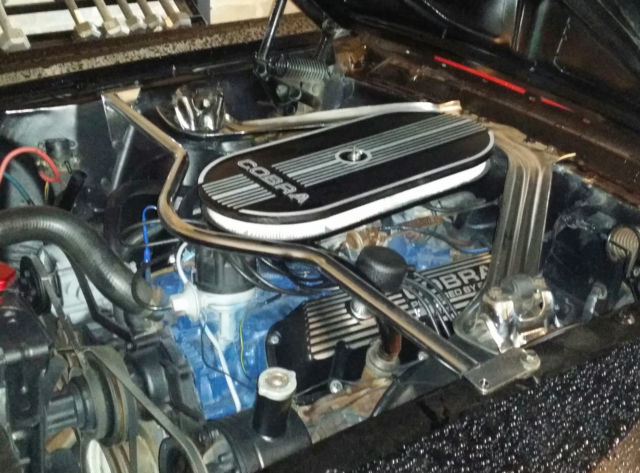 1966 Raven black with red Shelby gt 350 stripping Ford Mustang Coupe