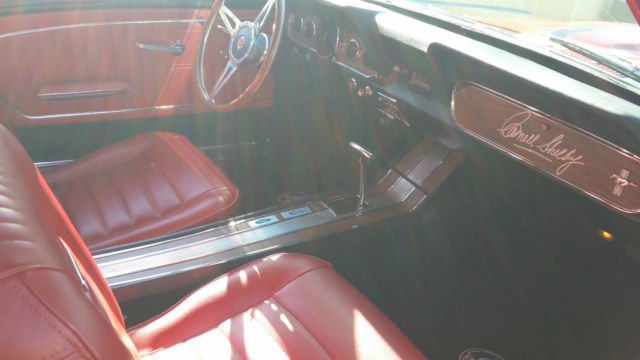 1966 Raven black with red Shelby gt 350 stripping Ford Mustang Coupe
