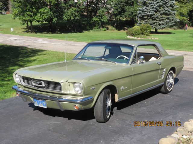 1966 Color code R Ivy Green Ford Mustang Coupe