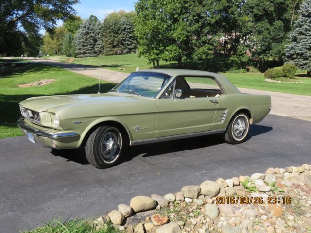 1966 Color code R Ivy Green Ford Mustang Coupe