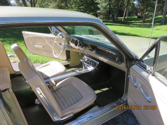 1966 Color code R Ivy Green Ford Mustang Coupe