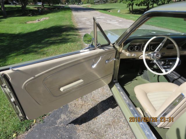 1966 Color code R Ivy Green Ford Mustang Coupe