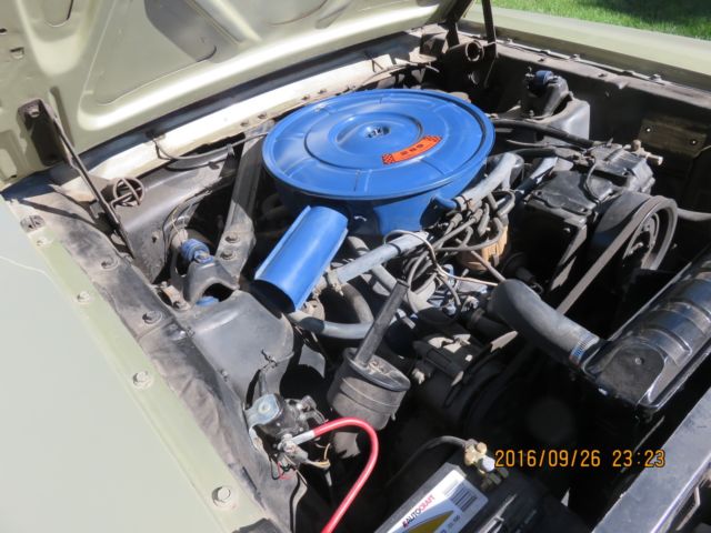 1966 Color code R Ivy Green Ford Mustang Coupe