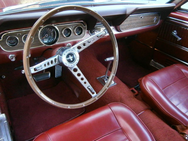 1966 Burgundy metallic Ford Mustang Coupe