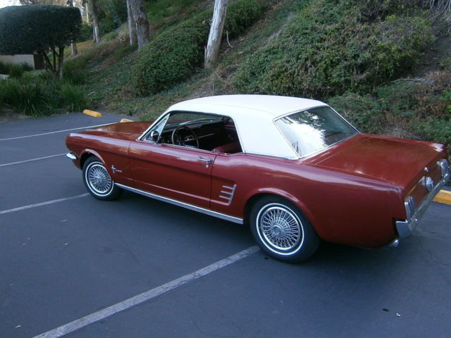 1966 Burgundy metallic Ford Mustang Coupe