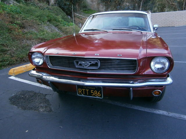 1966 Burgundy metallic Ford Mustang Coupe