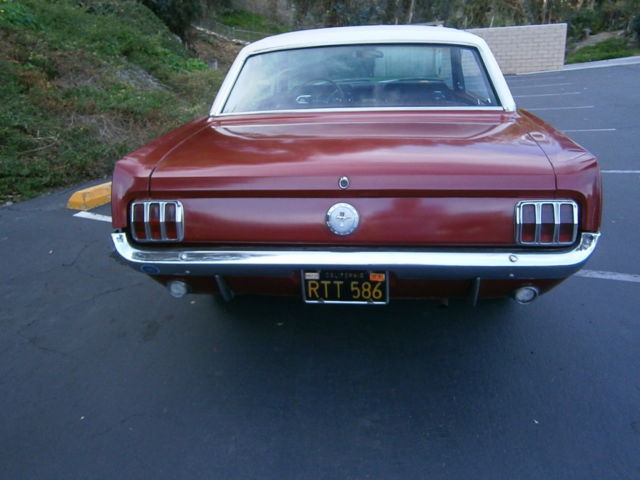 1966 Burgundy metallic Ford Mustang Coupe