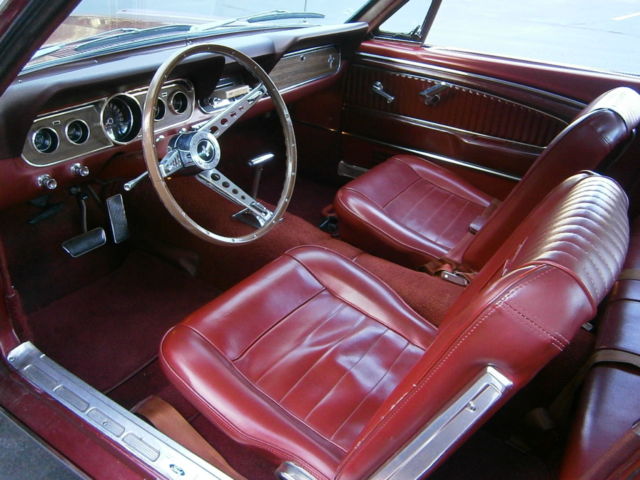 1966 Burgundy metallic Ford Mustang Coupe