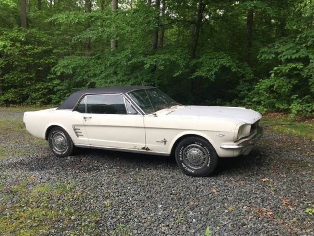 1966 White Ford Mustang Coupe