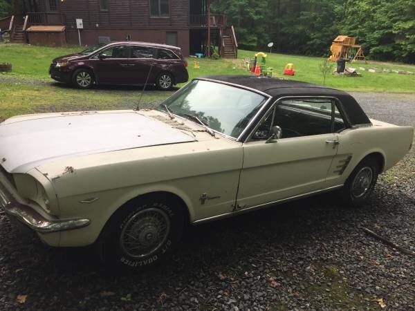 1966 White Ford Mustang Coupe