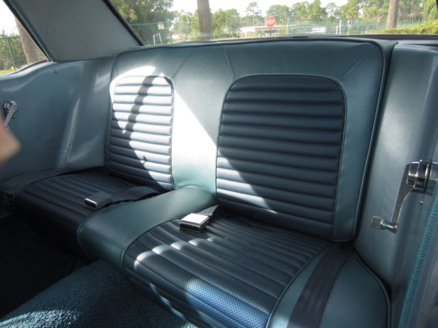 1966 blue / gray Ford Mustang Coupe