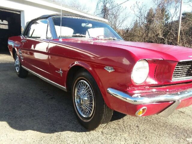 1966 Red Ford Mustang Convertible