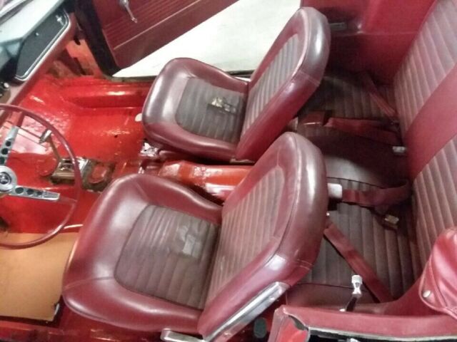 1966 Red Ford Mustang Convertible