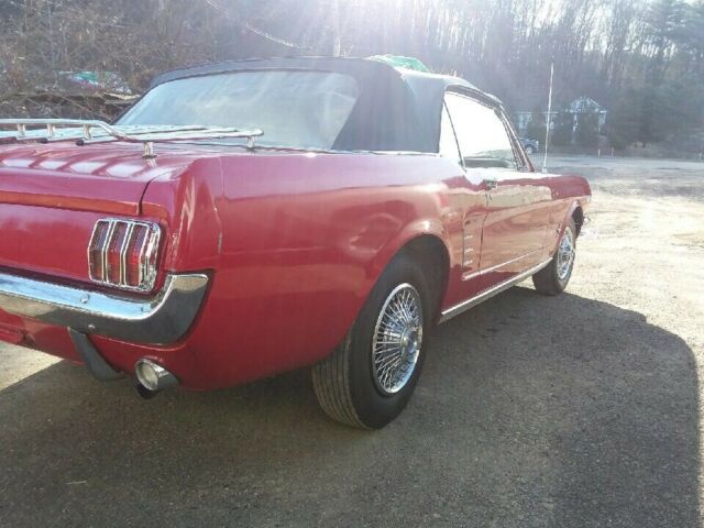 1966 Red Ford Mustang Convertible