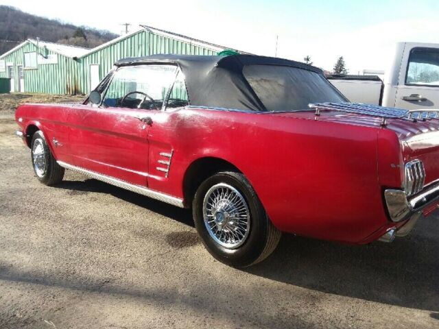 1966 Red Ford Mustang Convertible
