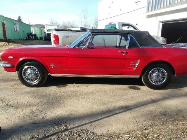 1966 Red Ford Mustang Convertible