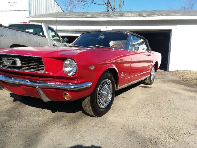 1966 Red Ford Mustang Convertible