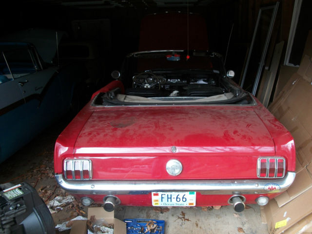 1966 candy apple red Ford Mustang Convertible