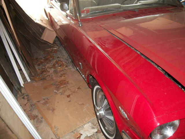1966 candy apple red Ford Mustang Convertible