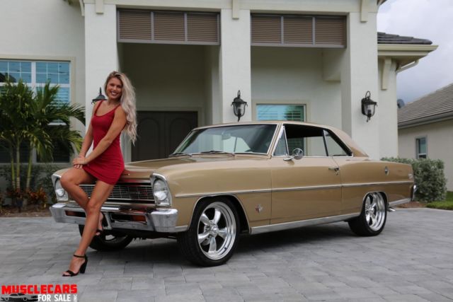 1966 Gold Chevrolet Nova Coupe