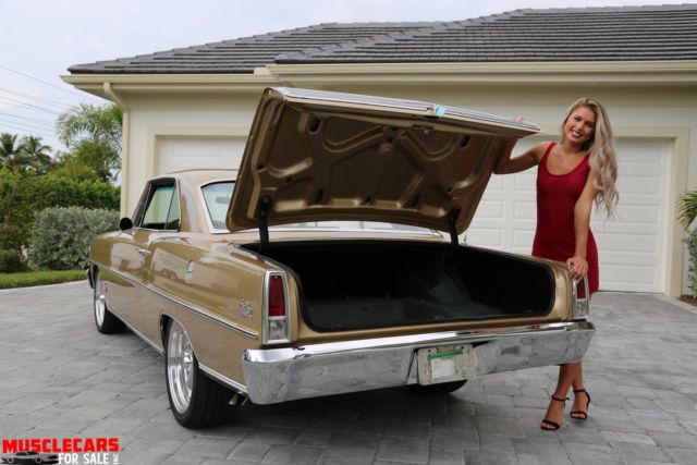 1966 Gold Chevrolet Nova Coupe