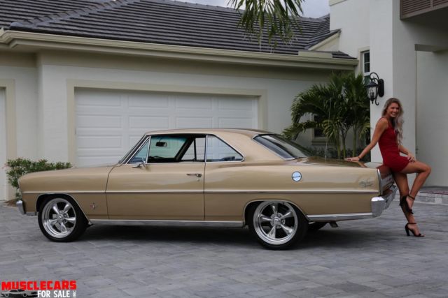 1966 Gold Chevrolet Nova Coupe