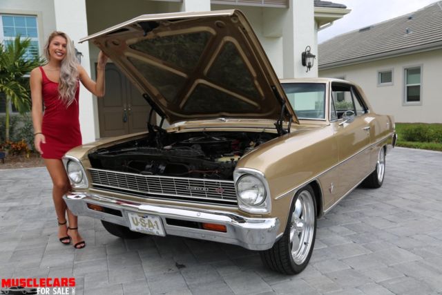 1966 Gold Chevrolet Nova Coupe