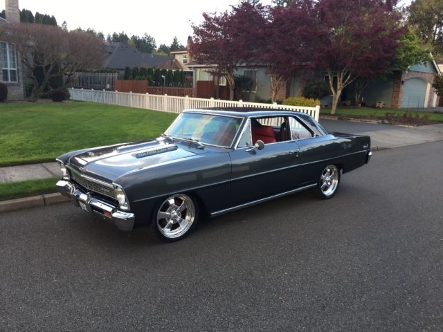 1966 Gray Chevrolet Nova Coupe