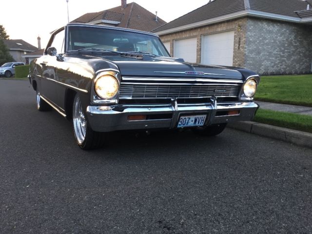 1966 Gray Chevrolet Nova Coupe