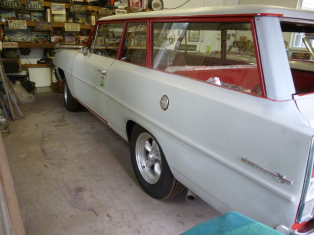 1966 Red Chevrolet Nova Wagon