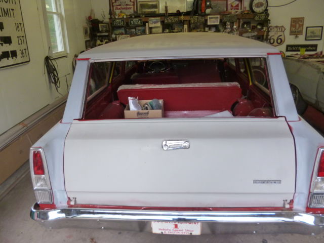 1966 Red Chevrolet Nova Wagon