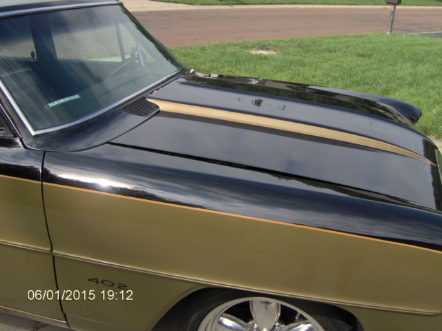 1966 black over olive pearl Chevrolet Nova Wagon