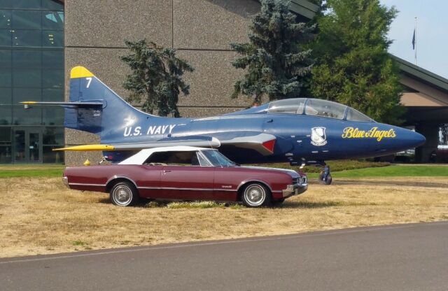 1966 Burgundy Oldsmobile Eighty-Eight Convertible