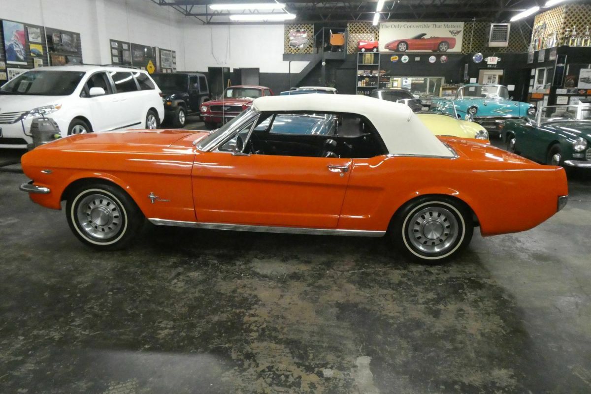 1966 Orange Ford Mustang Convertible