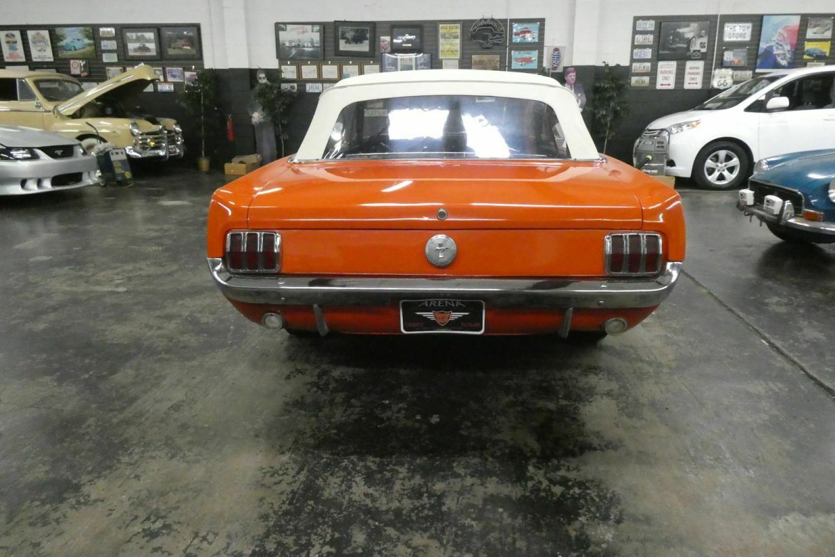 1966 Orange Ford Mustang Convertible