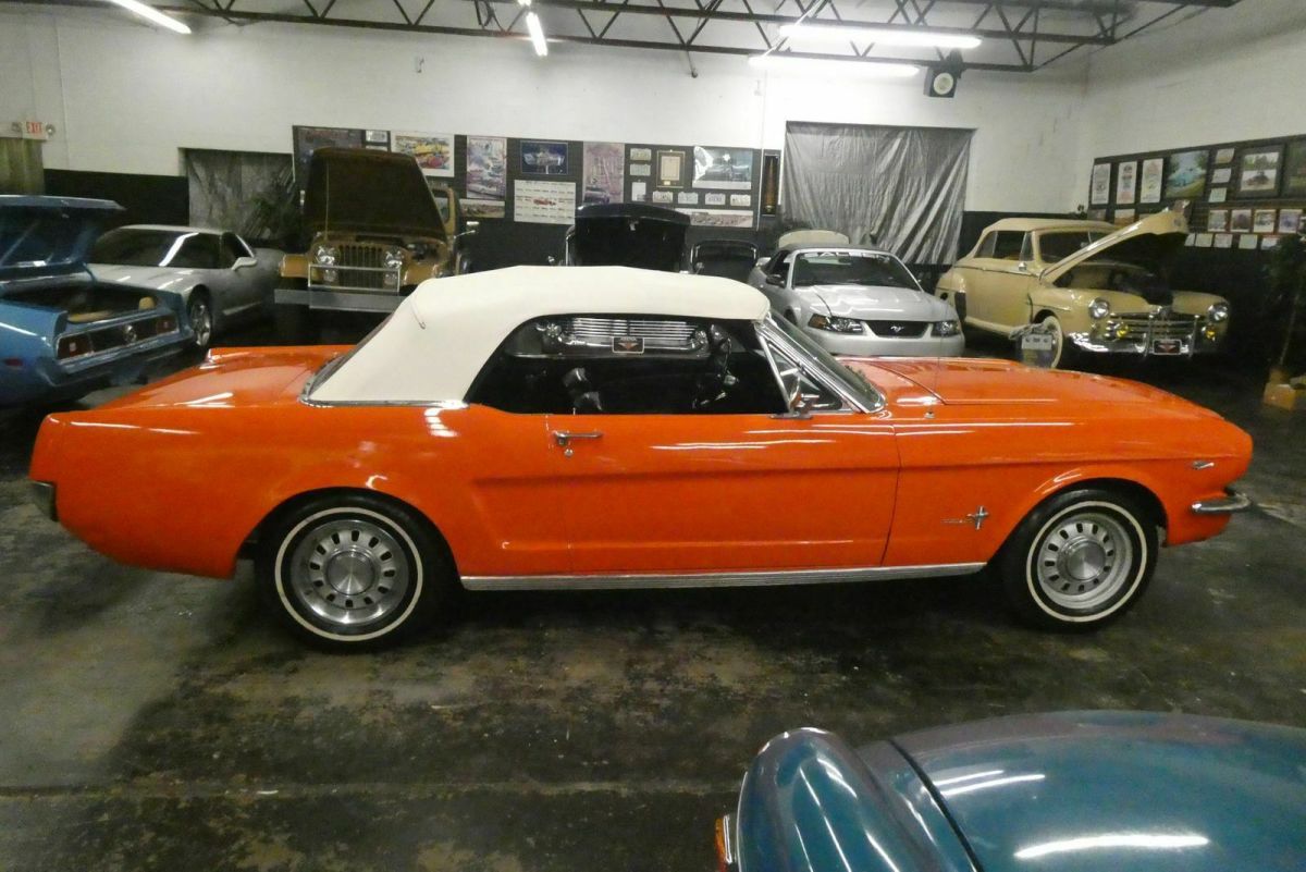 1966 Orange Ford Mustang Convertible