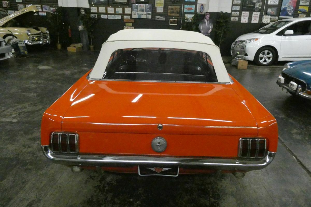 1966 Orange Ford Mustang Convertible