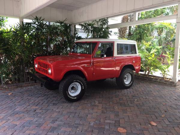 1966 Red Ford Bronco SUV