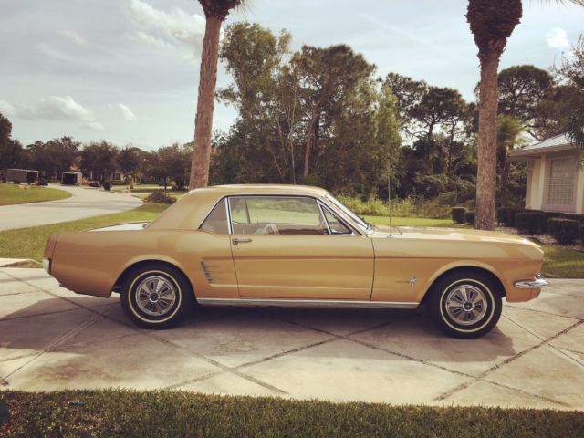 1966 Palomino Gold Ford Mustang Hatchback