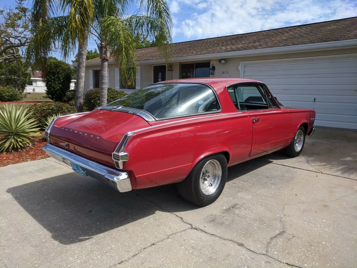 1966 Red Plymouth Barracuda Coupe