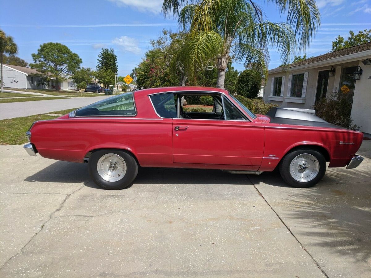 1966 Red Plymouth Barracuda Coupe