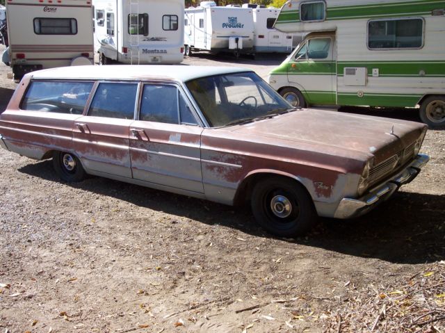 1966 Light blue metallic Plymouth Fleet Special Wagon