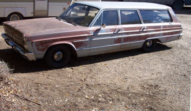 1966 Light blue metallic Plymouth Fleet Special Wagon