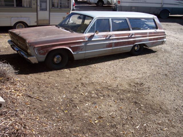 1966 Light blue metallic Plymouth Fleet Special Wagon