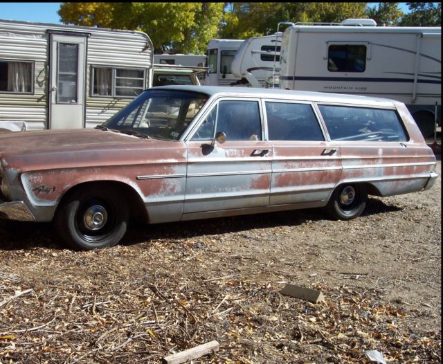 1966 Light blue metallic Plymouth Fleet Special Wagon