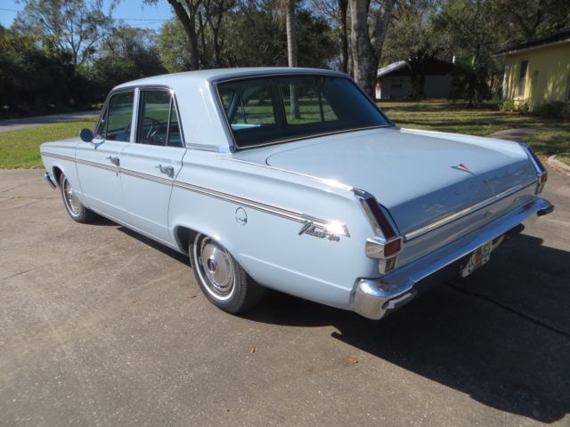 1966 Lt Blue Plymouth Valiant 200 Sedan