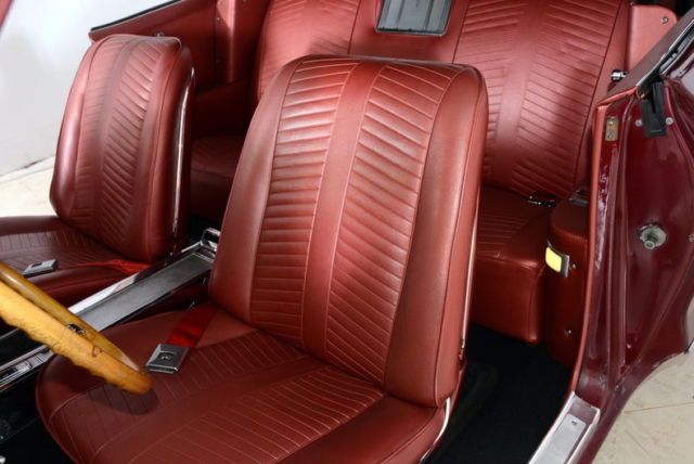 1966 Burgundy Pontiac 2+2 Convertible