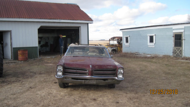 1966 maroon Pontiac Catalina Convertible