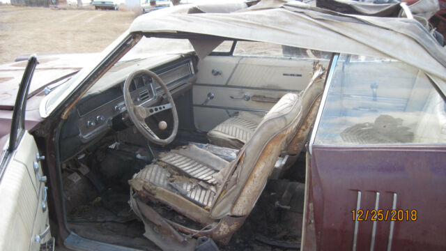 1966 maroon Pontiac Catalina Convertible